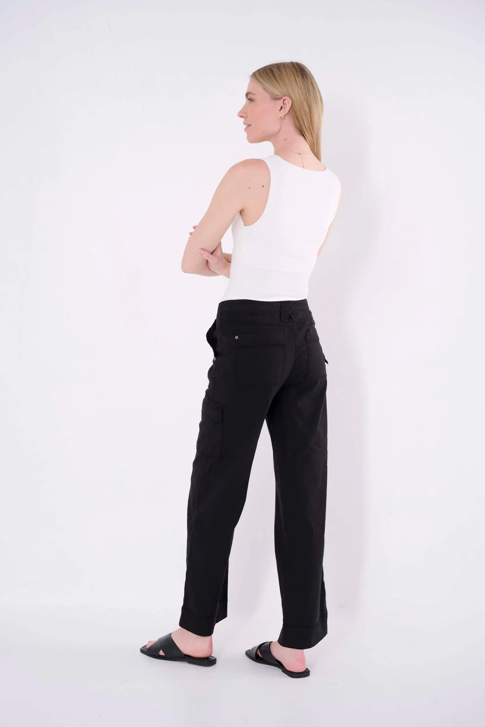 Ally Linen Cargo Pant