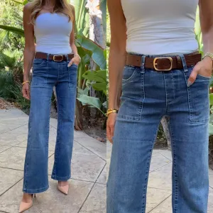 Christine Pant in Medium Denim