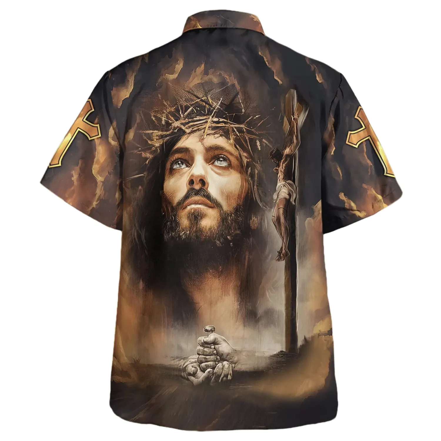 Crucifixion Of Jesus Hawaiian Shirts For Men And Women - Christian Hawaiian Shirt - Hawaiian Summer Shirts