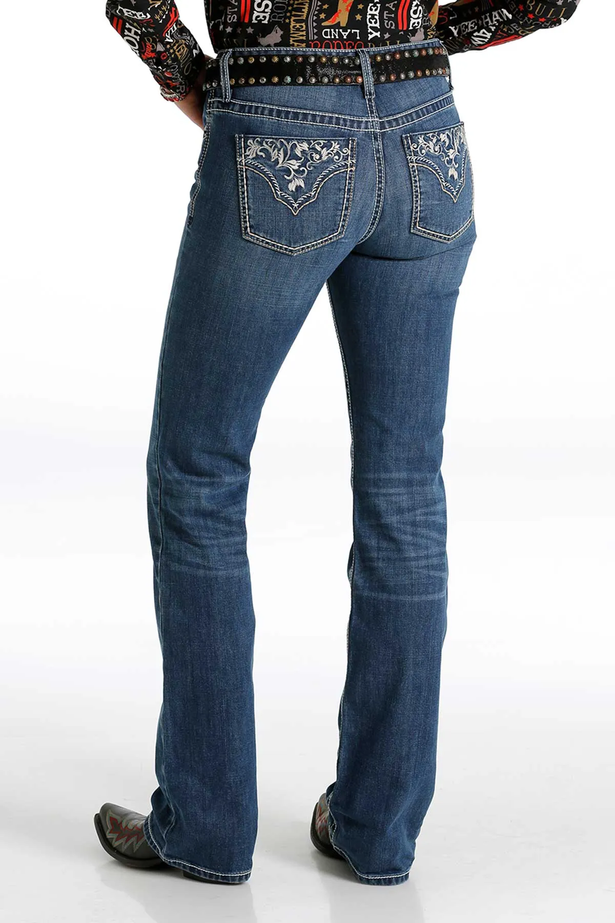 Cruel Girl Medium Stonewash Boot Cut Hannah Jeans for Women