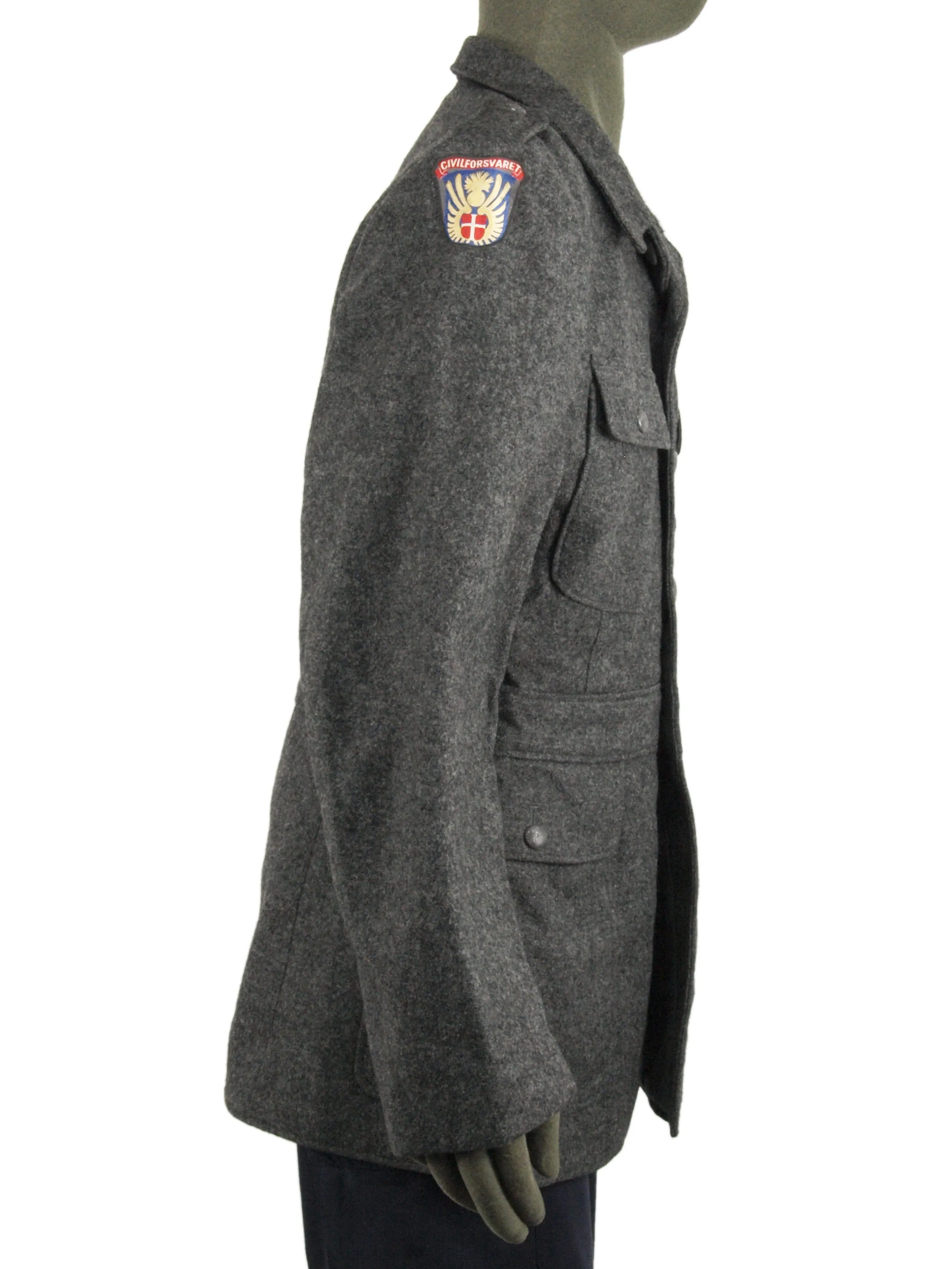 Danish Grey Wool Jacket - Civilforsvaret