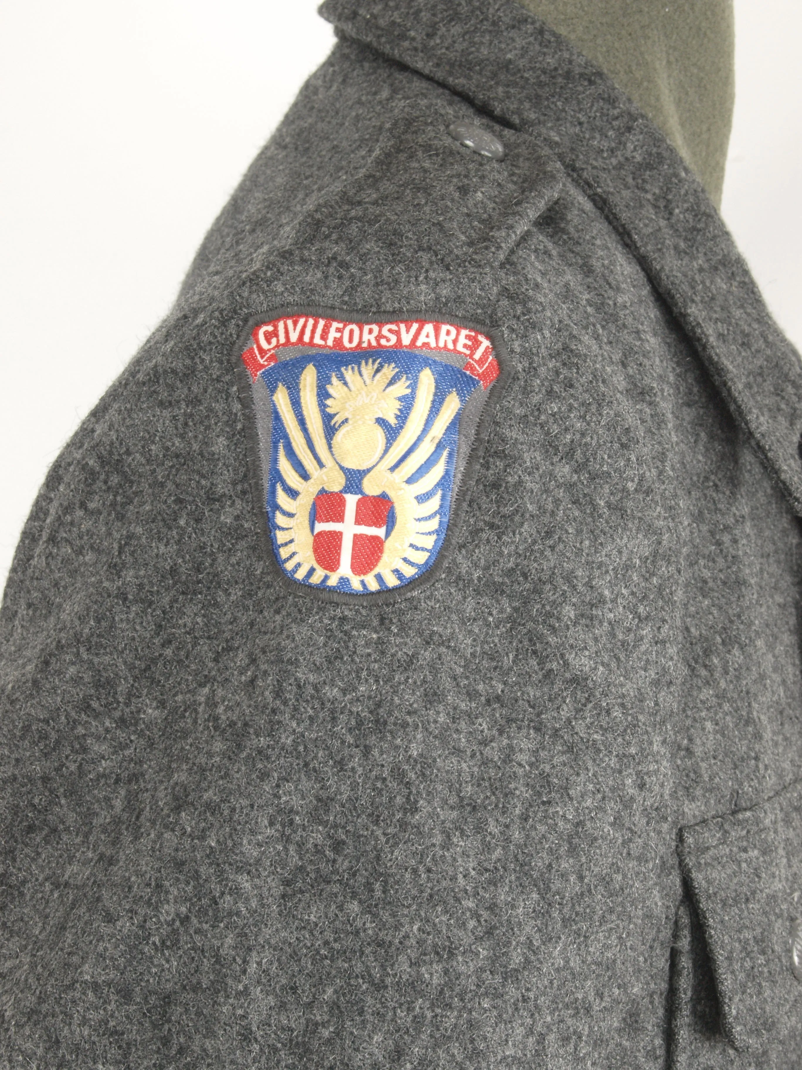 Danish Grey Wool Jacket - Civilforsvaret