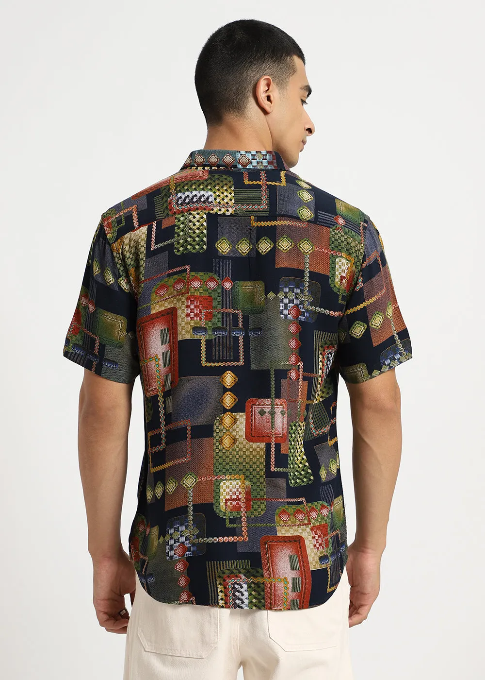 Geo Precision Feather shirt