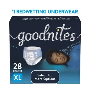 Goodnites Nighttime Bedwetting Underwear for Boys, XL, 28 Ct