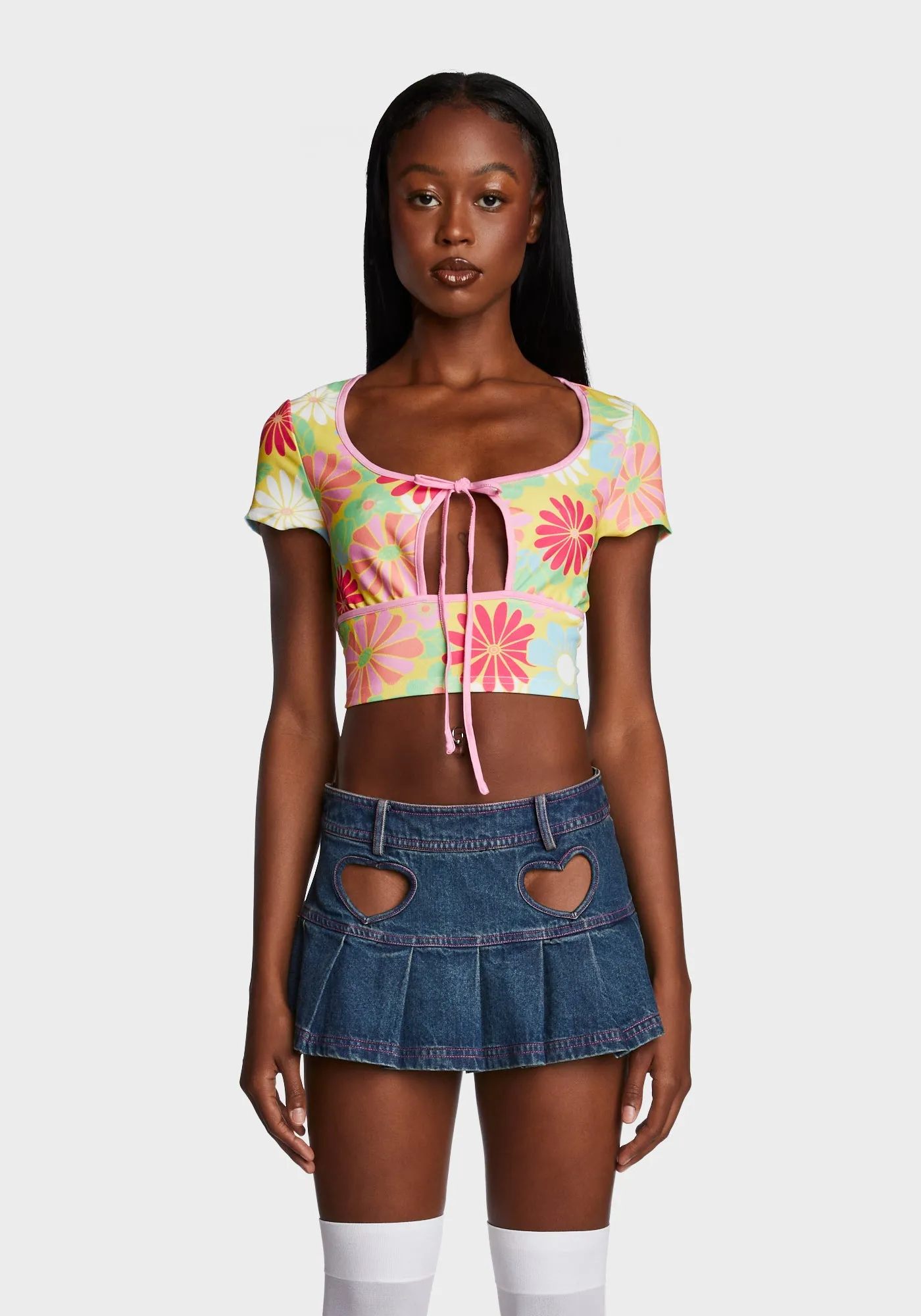 Groovy Happenings Crop Top