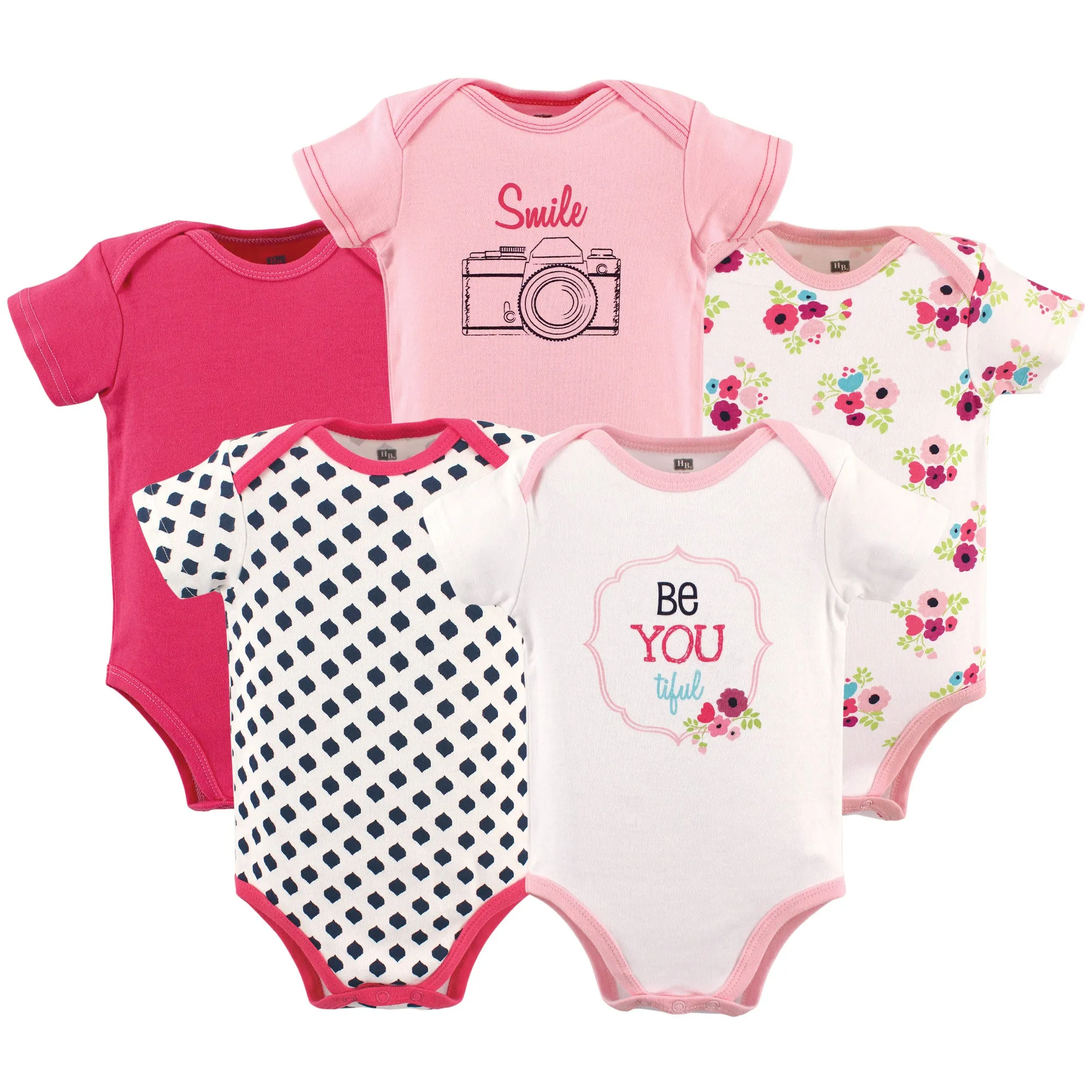 Hudson Baby Cotton Bodysuits, Beyoutiful