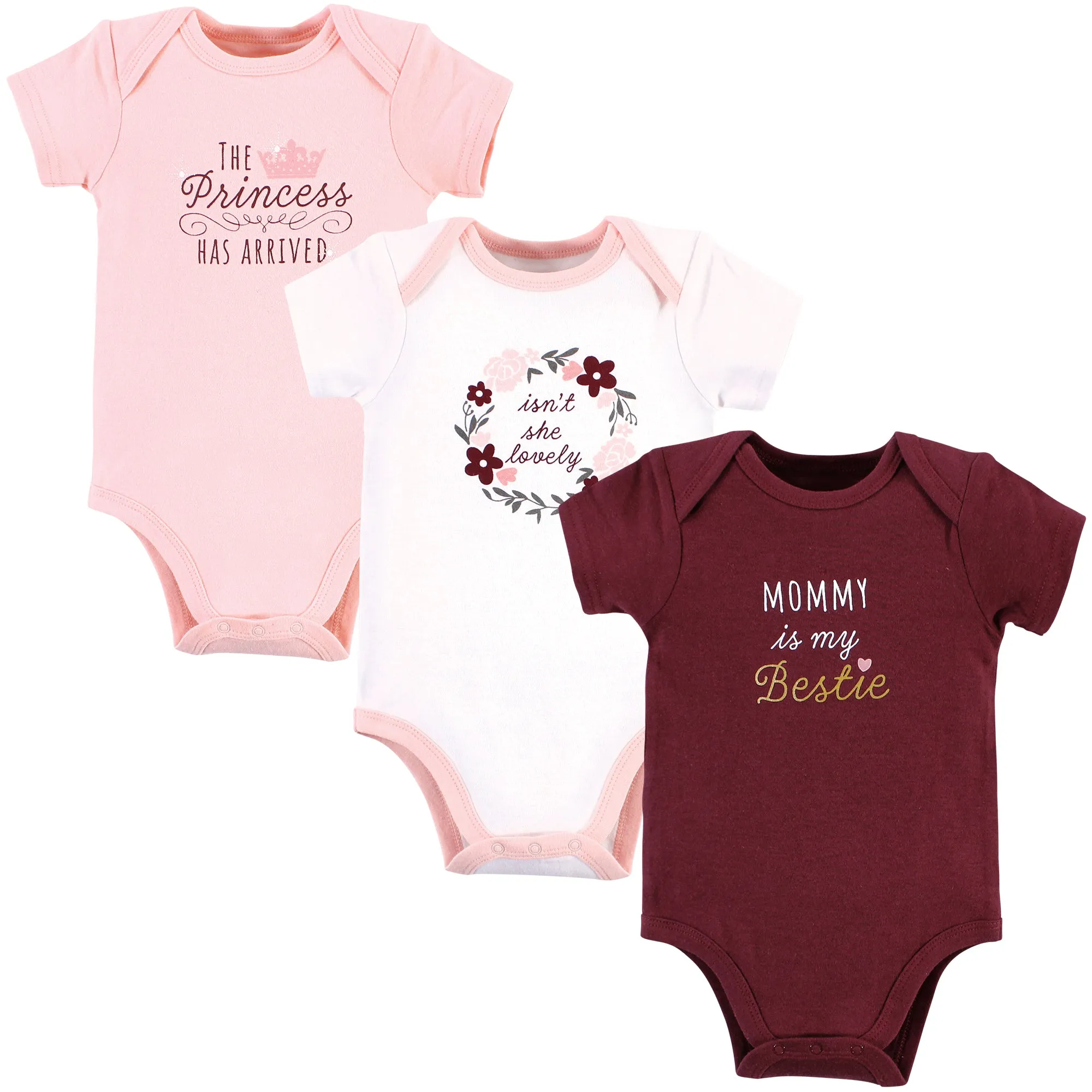 Hudson Baby Cotton Bodysuits, Mommy My Bestie