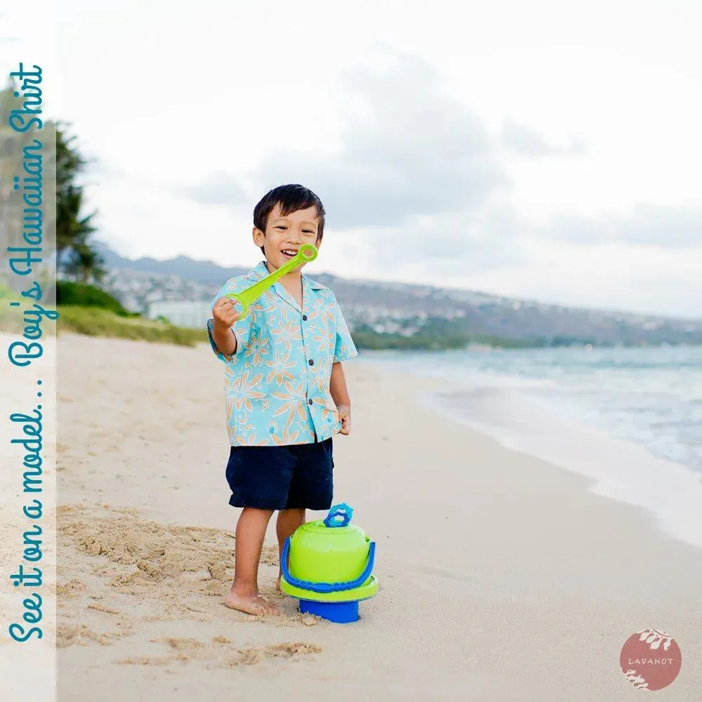 Island Navy Hawaiian Boy Shirt