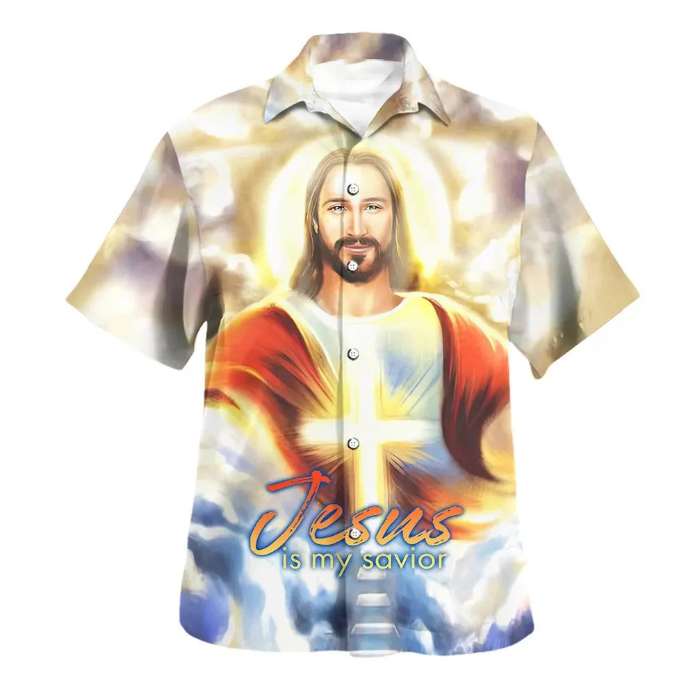 Jesus Is My Savior Jesus Smile Hawaiian Shirts For Men & Women - Christian Hawaiian Shirt - Hawaiian Summer Shirts