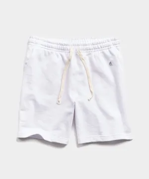 Lightweight Warm Up Short in White