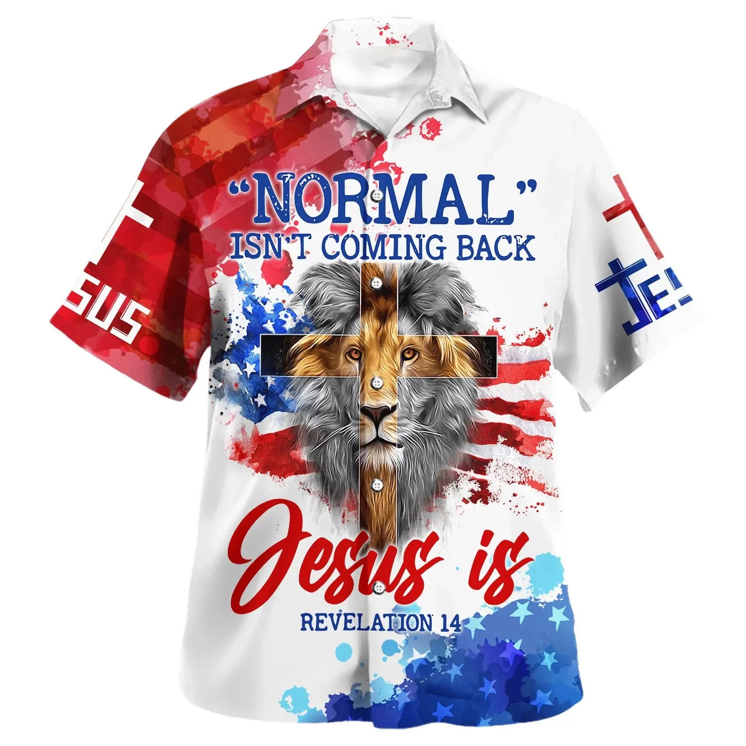 Lion Normal Isn't Coming Back Hawaiian Shirts For Men - Christian Hawaiian Shirt - Hawaiian Summer Shirts