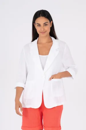 Made in Italy - 26-60668U Soft Linen Blazer