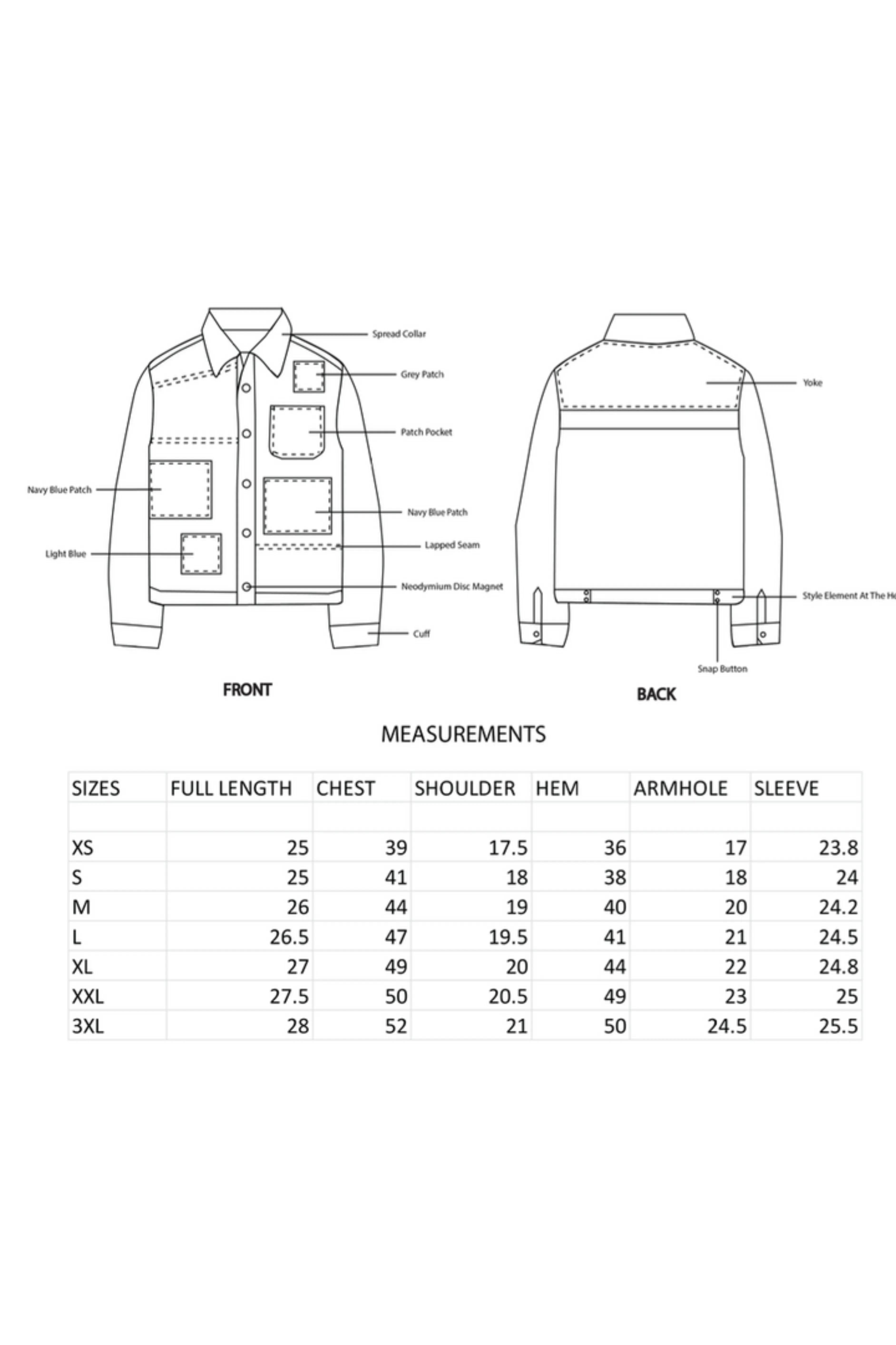 Magnet Patch Corduroy Jacket