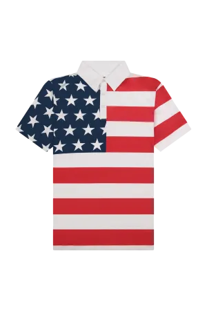 Men's Breezy Polo - Stars & Stripes