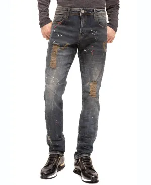 Men's denim jeans modern sepia RON TOMSON