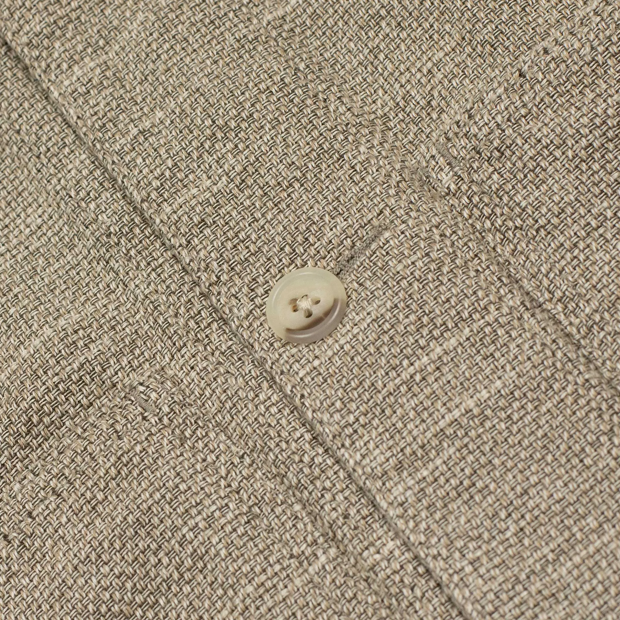 MIL chore coat in sand cotton linen canvas