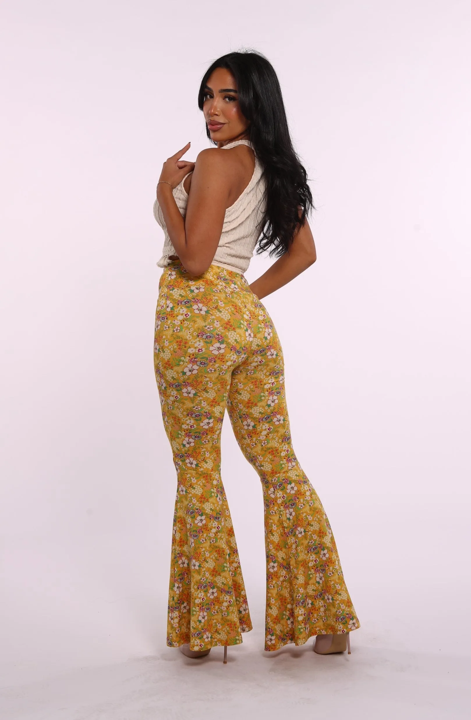 Palazzo Pants - Boho Mustard