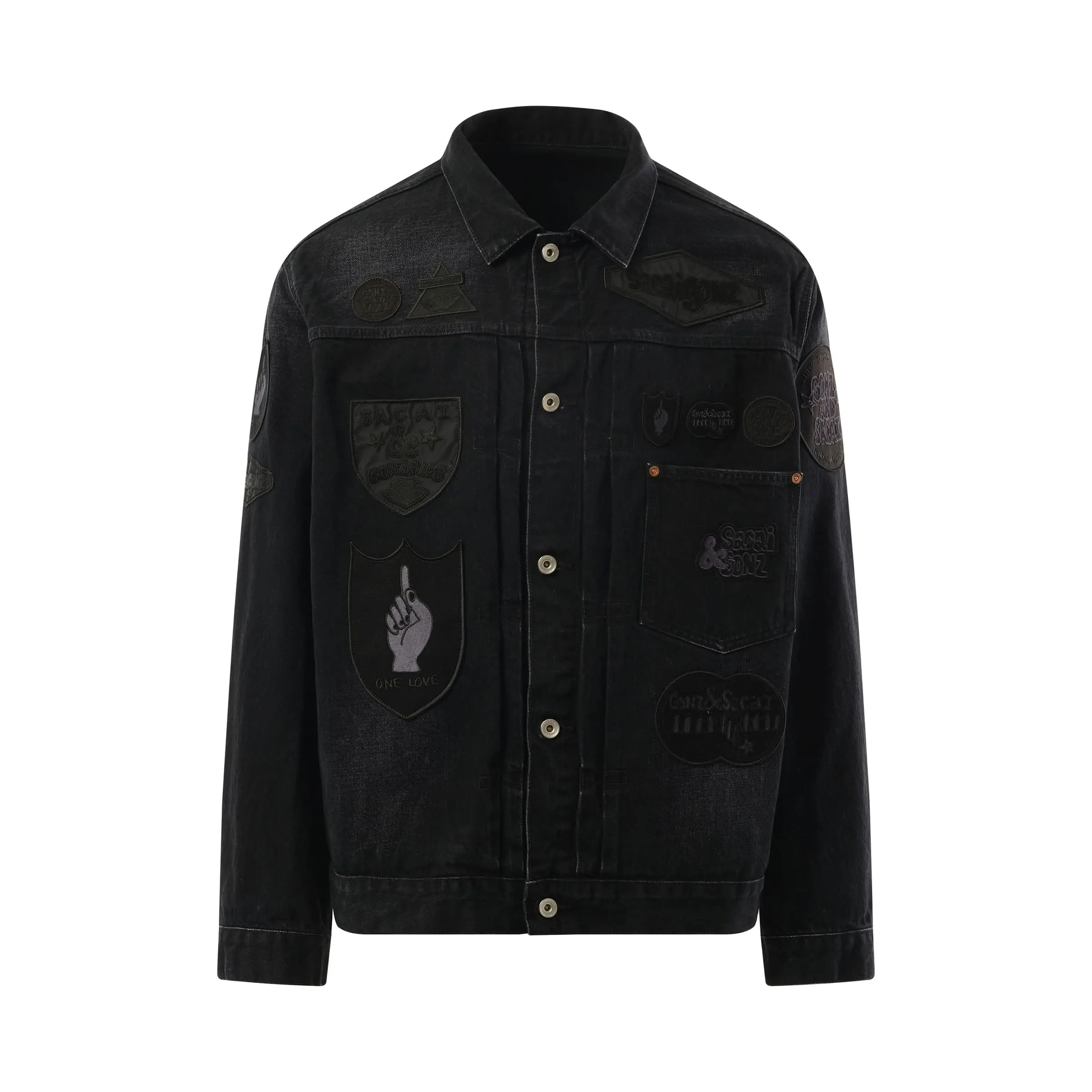 Sacai Gonz Denim Jacket in Black