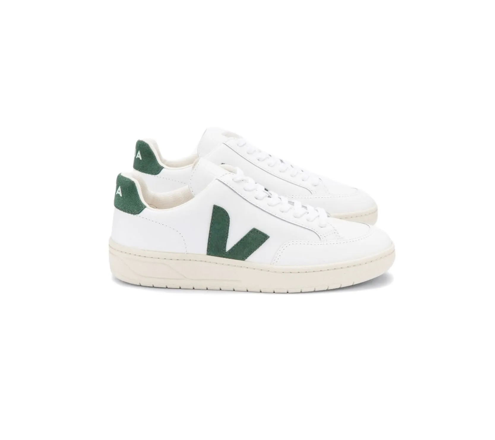 V-12 Leather Sneaker | White/Cyprus