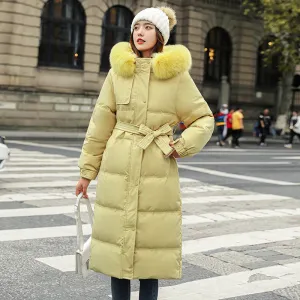 Winter Warm Long Down Coats Women Jacket